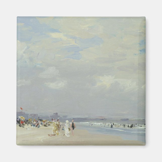 Imán Rockaway Beach (Nueva York) (por E.H. Potthast) (Frente)