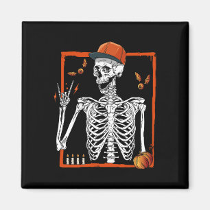 Imán Rocker Skeleton Hand Rock On Costume Funny Hallowe