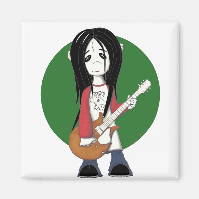 Imán rockero zombie (Frente)