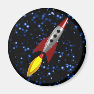 Imán Rocket retro 3d