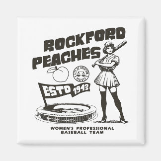 Imán Rockford Peaches Women's Bysebyll Team 1943 - 