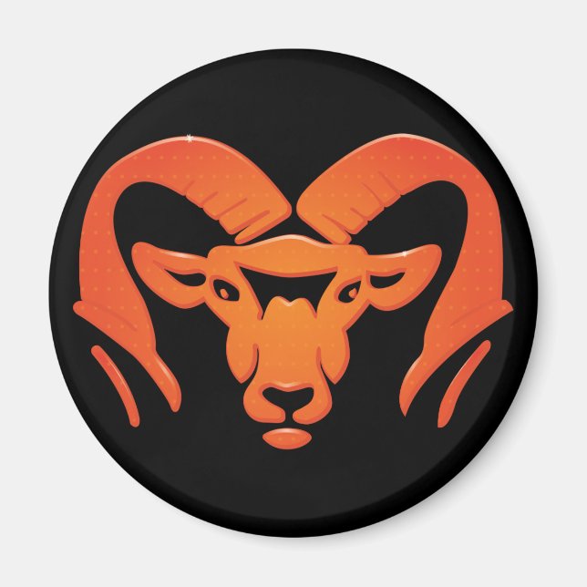 Imán Rockford Rams #4 Magnet (Frente)