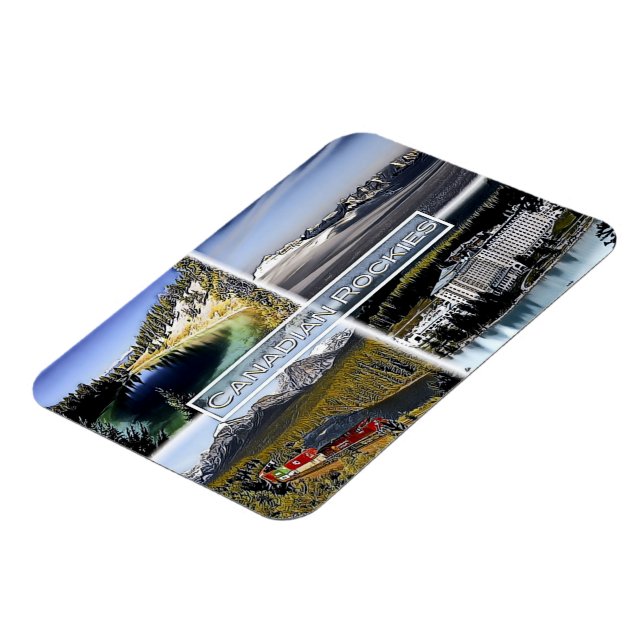 Imán Rockies canadienses - Canadá - Mosaico - (Lado Izquierdo)