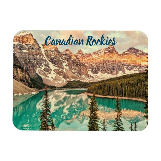 Imán Rockies canadienses estilizados (Horizontal)