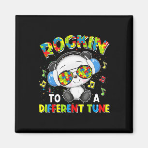 Imán Rockin' A Otra Tune Panda Autism Awareness