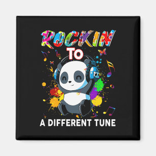 Imán Rockin' A Otra Tune Panda Autism Awareness