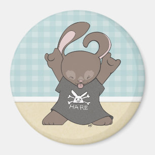 Imán Rockin' Out Bunny Magnet