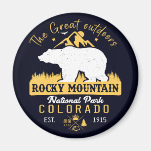 Imán Rocky Mountain National Park Vintage Souvenirs