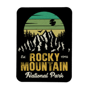 Imán Rocky Mountain National Park Vintage Souvenirs 60
