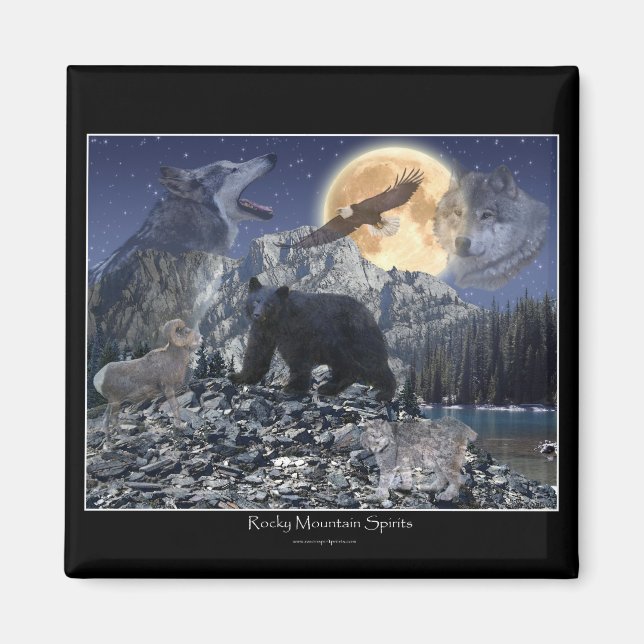 Imán ROCKY MOUNTAIN SPIRITS Art Magnet (Frente)
