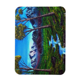 Imán Rocky Mountain Stream Trees Vista