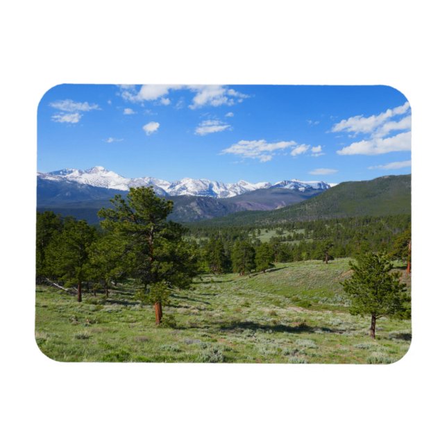 Imán Rocky Mountain View Scenic Landscape (Horizontal)