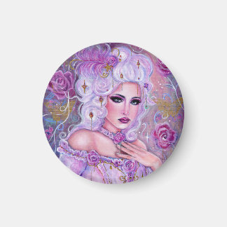 Imán Rococo valentine fantasy art by Renee Lavoie