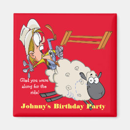 Imán Rodeo Mutton Bustin Kid Magnet