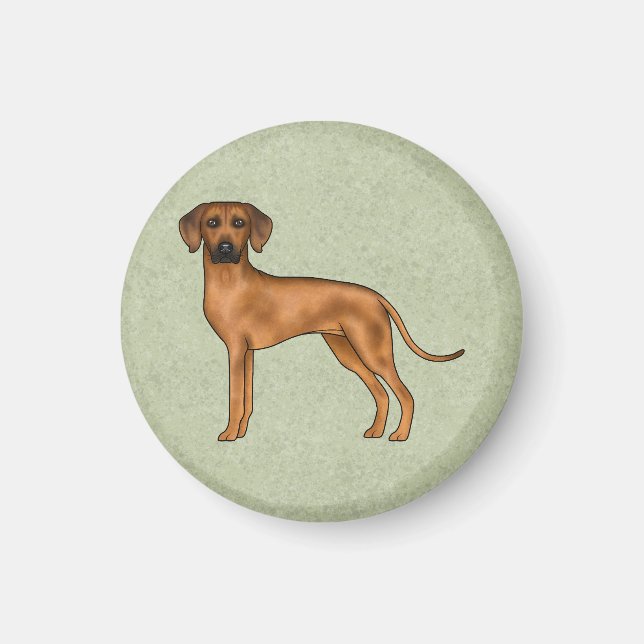 Imán Rodeosiano Ridgeback Perro de raza león africano V (Frente)