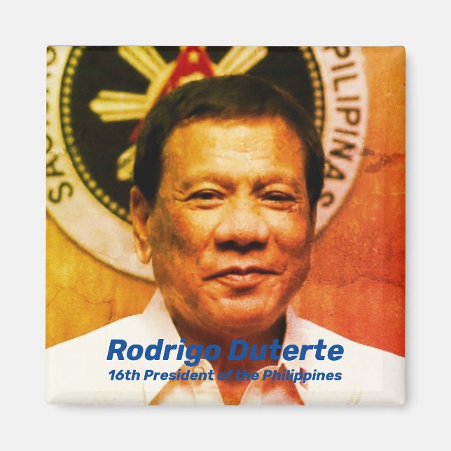 Imán Rodrigo Duterte, 16° presidente de Filipinas (Frente)