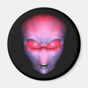 Imán Rojo Alien Face