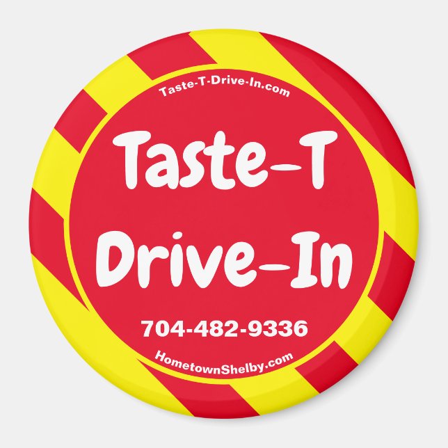 Imán rojo/amarillo de prueba-T-Drive-In (Frente)