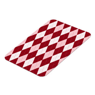 Imán Rojo Argyle Crimson Forma de Diamante Pequeño Rosa