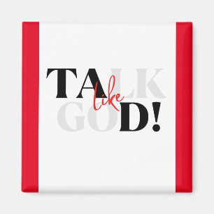 imán rojo, blanco y negro