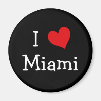 Imán Rojo, blanco y negro me encanta Miami
