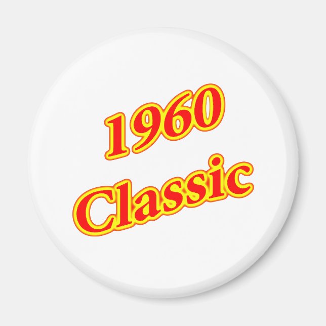 Imán Rojo clásico de 1960 (Frente)