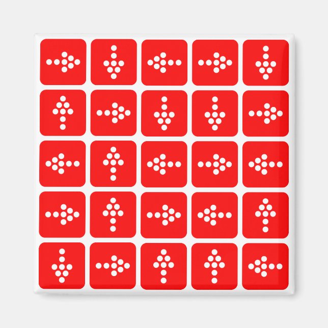 Imán Rojo de flecha LED (Frente)