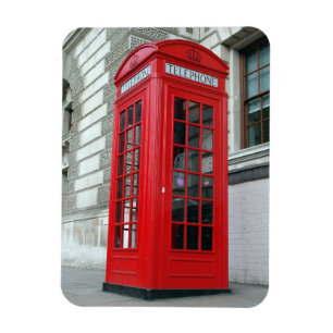 Imán rojo de la caja del teléfono de Londres