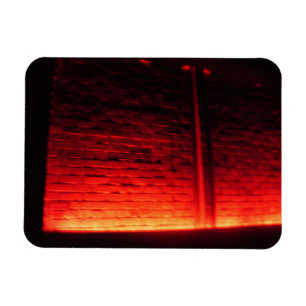 Imán rojo de la pared