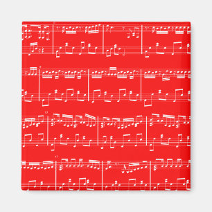 Imán rojo de la partitura