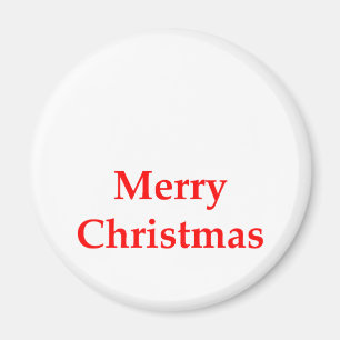 Imán Rojo de las Felices Navidad los regalos de Zazzle