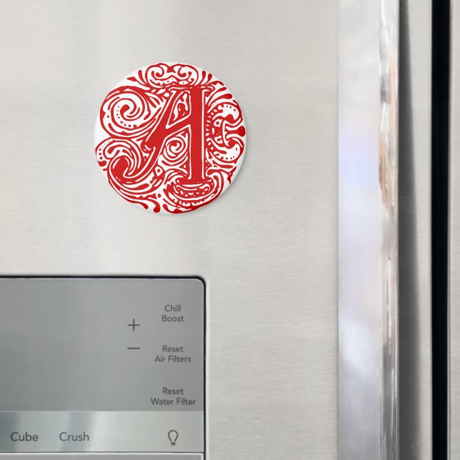 Imán Rojo de Monarchia "A" (In situ (nevera))