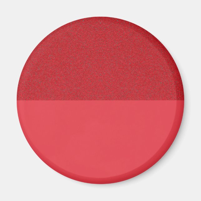 Imán rojo de tomate de medio brillo y medio grano  (Frente)