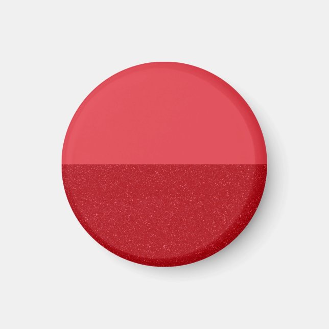 Imán Rojo de Tomate Personalizado – Mate Dividido  (Frente)