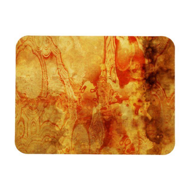 Imán Rojo derramado de vintage (Horizontal)