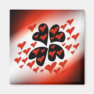Imán Rojo en los corazones negros