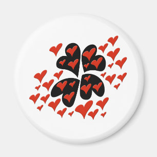 Imán Rojo en los corazones negros