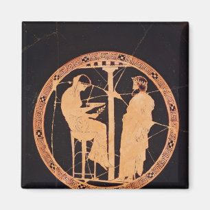Imán Rojo-figura ateniense kylix que representa Aegeus