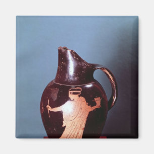 Imán Rojo-figura oinochoe del ático