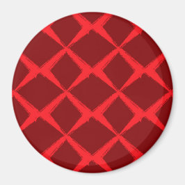 Imán Rojo, fresco, moderno, urbano, x pincel de forma t