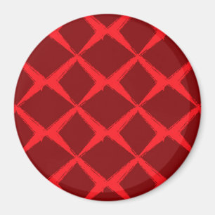 Imán Rojo, fresco, moderno, urbano, x pincel de forma t