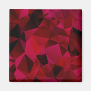 Imán Rojo negro, poligonal