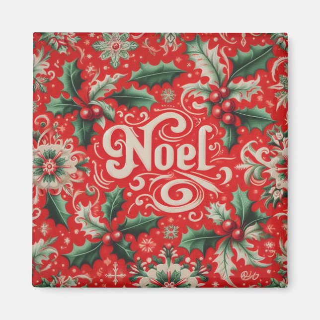 Imán Rojo Noel y Verde (Frente)