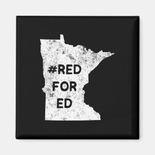 Imán Rojo Por Educación Minnesota Maestro Educación Púb