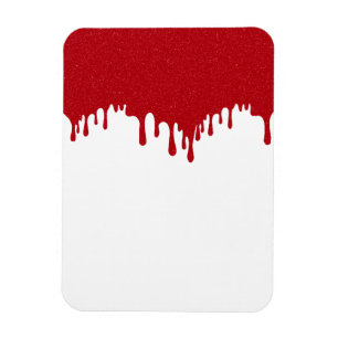 Imán Rojo que Gotea Personalizado – Aspecto Audaz