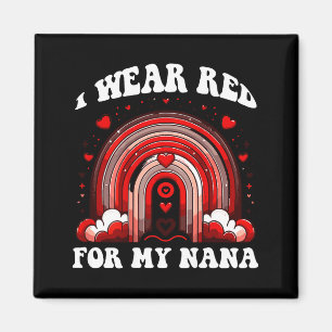 Imán Rojo Retro Nana Conciencia de la Enfermedad del Co