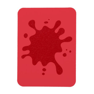 Imán Rojo sobre Rojo Personalizable – Salpicadura