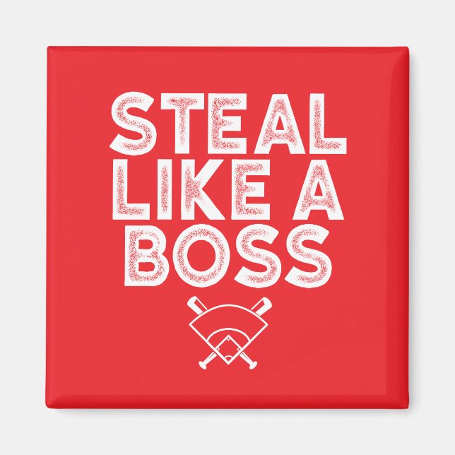 Imán Rojo tema BasebaLL (Frente)