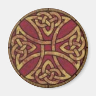 Imán Rojo y nudo del Celtic del oro
