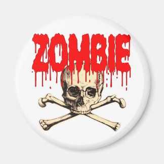 Imán Rojo zombie Skull